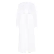 [Alberta Ferretti] Alberta Ferretti Corset-style Maxi Dress 44 IT WHITE