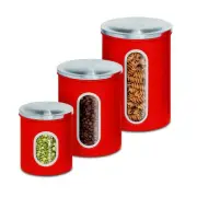 3-Pack Multi-Size BPA-Free Stainless Steel Canister Set with Lids, Reusable & D