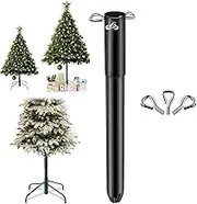 14.8" Artificial Christmas Tree Height Extender, Sturdy Metal Tree Riser with 3 Fixing Screws, Adjustable Base Extension Pole, Christmas Tree Stand Raiser for Taller Tree