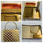 1957 Krewe Of Alhambra Dance Clutch Compact Lipstick Cigarette Case Mardi Gras
