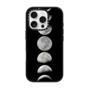iPhone 16 Pro Impact Case Moon phases. Black and white case