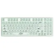 Mechanical Gaming Keyboard USB Wired Compact with Clear Keycaps, RGB Side-Lit...