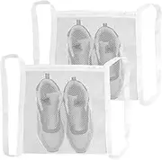 Sneaker Wash Dry Net Bag, 2Pcs Sneaker Drying Mesh Bags, Large Shoe Drying Mesh Bags,Laundry Bags Sturdy Shoe Drying Mesh Bags,Smooth Zipper Sneaker Laundry Bags,Shoe Bag Sturdy Shoe Drying Mesh Bags