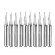 1/8" Shank 0.5mm Tip 20 Degree Carbide Wood Engraving Bit CNC Router Tool 10pcs