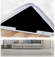 16PCS Reusable Washable Rug Gripper Tape - Double-Sided Non-Slip Rug Underlay, Anti-Slip Carpet TapesTriangle Carpet Stickers for Hardwood Floors, Tile Floors, Area Rugs, and Floor Mats