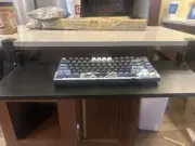 Keyboard Tray Under Desk, Pull Out Keyboard Tray with C Clamp Mount, 26x10
