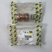 Lot of 2 Viega Propress 78197 2" x 2" Copper Coupling No-Stop P1xP2 Fitting