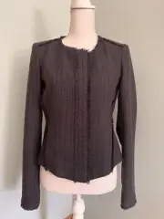 NWT Ann Taylor LOFT Fitted Cropped Tweed Jacket sz 2-4 GIFT Ship FREE