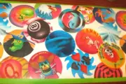 POGS SLAM GUNSLINGER JOLLY RODGER Wallpaper Border Lime Green trim