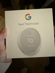 Google Nest Thermostat White Programmable Wi-Fi New In Box Factory Sealed