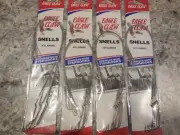 4 Packs of 5 Eagle Claw Nylawire Snells 420NW Size 4 Hooks total 20 Hooks