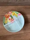 NEW C & C California Citrus Oranges Melamine Plates Raised EdgeSet of 4 8.5”