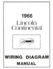 LINCOLN 1966 Continental Wiring Diagram Manual 66