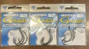3 Packs Gamakatsu Nautilus Light Circle Hooks 332416 Size 6/0