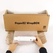 450'x14" Honeycomb Paper Roll Protective Paper Cushioning Wrap + Box Dispenser