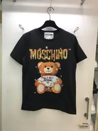 在飛比找Yahoo!奇摩拍賣優惠-Moschino Couture 女裝 燈泡小熊 圖案 圓領