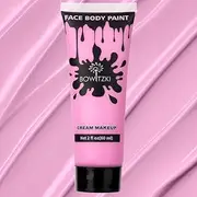 Bowitzki 60ml Face and Body Paint 2oz Cream Makeup 60ml Water Based Face Painting Special Effects For Adults Children Kids Halloween Christmas Party Stage Cosplay (Pink)