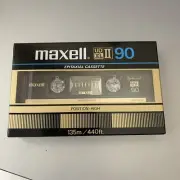 Vintage Maxell UD XL II 90 Blank Cassette Tape High Bias Sealed Epitaxial