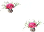 BESPORTBLE 2pcs Aquarium Decorations Fish Tank Decorations Aquarium Plants Pink