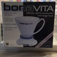 在飛比找iOPEN Mall優惠-BONAVITA#4V型全瓷手沖咖啡隨心杯（聰明濾杯/咖啡陶