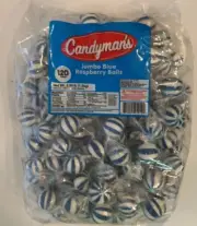 Candyman’s Jumbo Blue Raspberry Balls (120 Count)