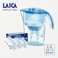 在飛比找蝦皮購物優惠-【LAICA】萊卡 義大利原裝進口 高效雙流濾水壺 (1壺7