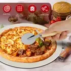 Round Pizza Stone Pan Heat Resistant Pizza Stone Pan with Pizza Hob Easy toSpg