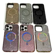For Iphone 15 Diamonds Plated Magsafe Phone Case