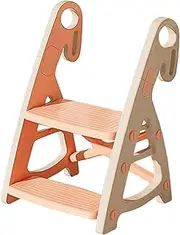 2 Step Toddler Stool, Non-Slip Kids Stepping Stool, Portable Toddler Step Stool, Step Stools For Kids, Non Slip Child Toilet Seat Stairs, Stable Toddler Kitchen Stool Helper, 2 Step Ladder For Todlers