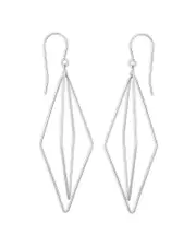 Bloomingdale's Fine Collection Swinging Lantern Drop Earrings in Sterling Silver