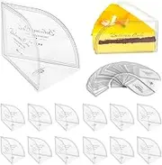 Cake Collar, 100PCS Triangle Cake Collars Transparent Mousse Cake Collars Acetate Sheets for Baking Surrounding Edge Decorating Triangle Clear Cake Strips Cake Slice Plastic Containers, 4.3x3.1x3.1in