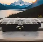 Jameson Irish Whiskey Fruit Tray (commercial Grade) New. Black/tan 6 Compartment