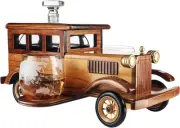 Elegant 750ml Vintage Car Whiskey Decanter Set with Tumblers - Limited Edition
