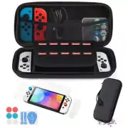Carrying Case Bag+Shell Cover+Tempered Glass Protector For Nintendo Switch OLED