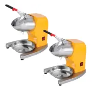 2X Ice Shaver Electric Stainless Steel Ice Crusher Slicer Machine Commercial ...