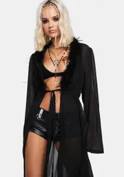 Walking On Air Marabou Robe