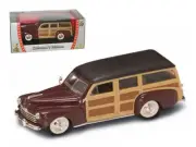 Road Signature 94251BUR 1948 Ford Woody Burgundy 1/43 Diecast Model Car