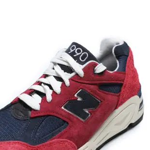 NEW BALANCE 慢跑鞋 NB 990 V2 紅藍 美製 復古鞋 男 M990AD2