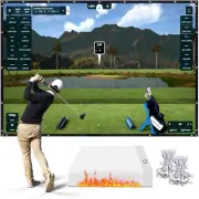 Fireproof Golf Simulator Impact Screen for Training – Professional 3D Air Mesh G