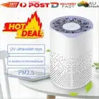 Portable LED HEPA FiltAN USB Air Purifier Ioniser Smoke Deodoriser Odor Cleaner
