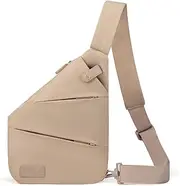 [LOVEVOOK] Anti-Theft Crossbody Sling Bag Foldie Bag for Women and Men, Chest Shoulder Bag for Travel, Sport, Work