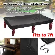 7FT Outdoor Pool Snooker Billiard Table Cover Polyester Waterproof Protector