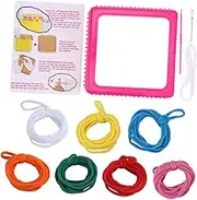 TEHAUX Elastic Cord Braider Kit 8 Pieces Boys and Girls Knitting Toy Braided Rope for Beginners