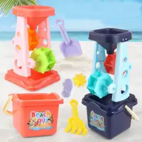 在飛比找PChome24h購物優惠-【Vanibaby】沙灘玩具 沙漏5件組(兩色可選)