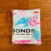 Bonds Floral Bloom Pink Blue Stretchies Balletsuit Size 1 BNIP