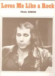 PAUL SIMON "LOVES ME LIKE A ROCK" SHEET MUSIC-1973-VERY RARE-NEW ON SALE-MINT!!