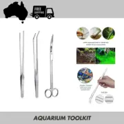 Aquarium Tool Kit Aquatic Plant Tweezers Tongs Scissors Spatula Tank Aquascaping