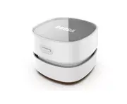 Small Hand-Held Sweeper Robot Exotic Creative Gift Desktop Vacuum Cleaner-WHITE