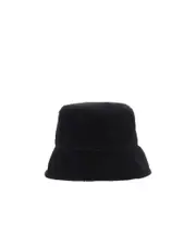 Jil Sander Corduroy Wide Brim Bucket Hat Black