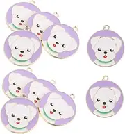 VICASKY 10pcs Pet Id Tag: Metal Puppy Tags Cute Dog Pendants Charms Unique Name Label Jewelry for Pet Collars Puppy Accessories